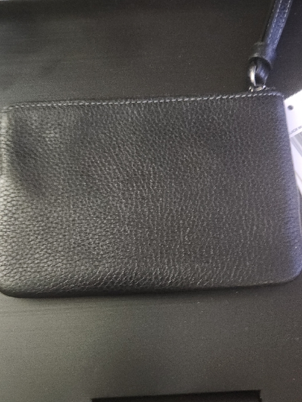 Coach Black Pebbled Leather Wristlet with Mixed Metal Star & Heart Studs - Picture 5 of 6